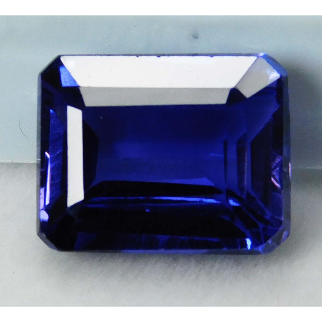 Natural Purple Tanzanite Loose Gemstone 9 Ct Emerald Cut for Jewelry Making and Gem Collections