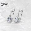 Long-lasting Shine Earrings 1 Pair Women Earrings Cubic Zirconia Drop-Shaped