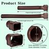 Gutter Downspout Extensions, Outer diameter 3" Downspout Extender for Rainwater Drainage,Flexible Drainage Pipe Suitable for 2"×3" and 3"×4" Downspout