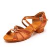 Chaussures de Danse pour Enfants Filles Femmes Chaussures de Danse de Salon Latines Mesdames Chaussures de Danse Moderne Tango Sandales Salsa Talon de 3,5 cm