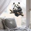 Süßer Cartoon-Panda Statisch Haftender Fensteraufkleber Abnehmbar Selbstklebend Schlafzimmer Wohnzimmer Flur Heimdekoration