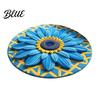 Floral Patterned Bathroom Diatomaceous Earth Absorbent Quick Sunflower Area Rug 3D Dry Plush Floor Decoration