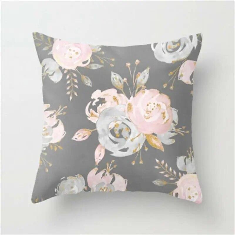 Classic Floral Unique Pillowcase Sofa Bed Home Decor Throw Cotton Car Chair Beautiful Linen Delicate