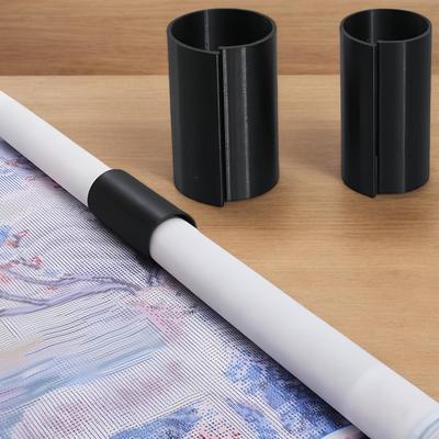 Rhinestone Painting Canvas Roll Holder 3D Printing Rhinestone Scroll Ring Organizer Painting Canvas Roll Organizer Accessories