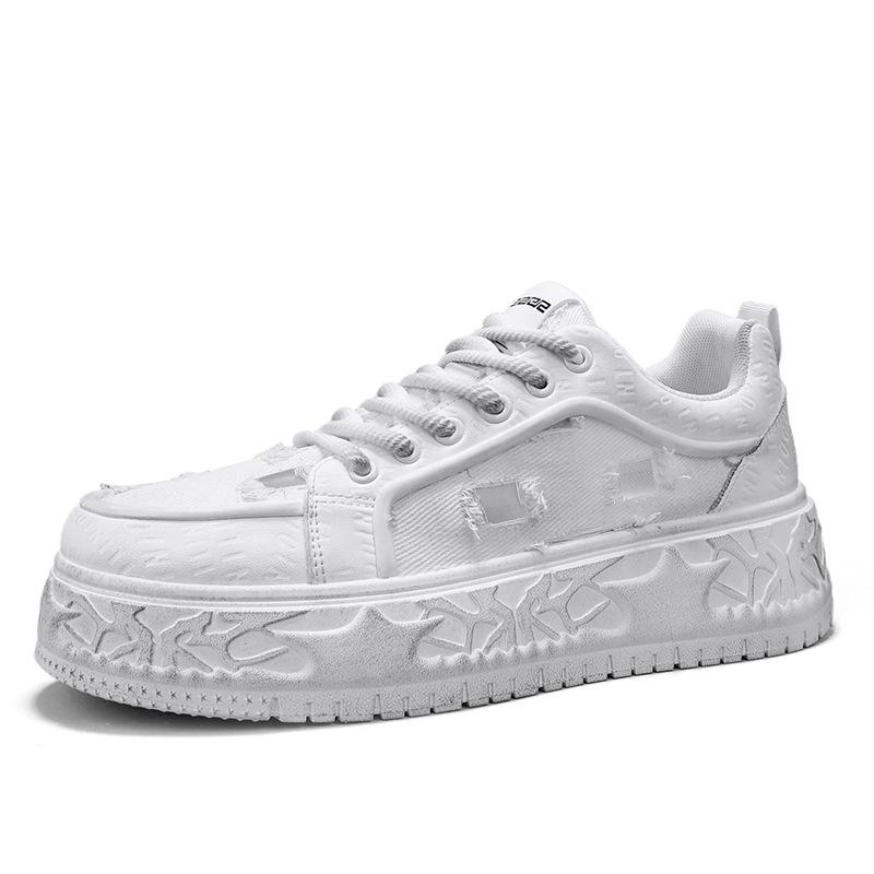 

Board shoes men s shoes summer new breathable casual shoes thick-soled low-top little white shoes men s breathable trend sports shoes 44
