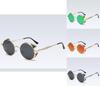 Elegant Polarized Vintage Round Steampunk Sunglasses With Superior Uv Protection