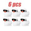 61224Pcs Mini Rubber Ducks White With Sunglasses Sets Duck Toys Squeaky Rubber Ducks Cute Duckies For Birthday Party Favor
