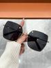 1PCS Fashionable Large Frame Sunglasses with Hollow Leg Design Attractive Trendy Ladies  Men Casual Sun Protection Glas