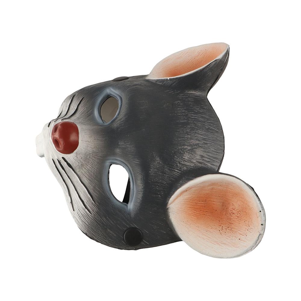 For Women Men Cosplay Accessory Halloween Masks Half Face Mask Mouse Face Cover 3D Animal Mask