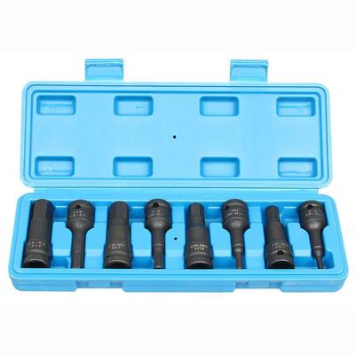 8-teiliges Set mit Sechskant-Antriebsbits, Schlag-Inbus-Steckschlüsselsatz H5-H19 Cr-Mo, Bauschrauber, Handwerkzeuge, Sechskant-Bit-Stecknüsse, 1/2-Zoll-Steckschlüsselsatz