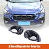 ABS Carbon Fiber Front Fog Light Lamp Trim Cover For Subaru Crosstrek -24