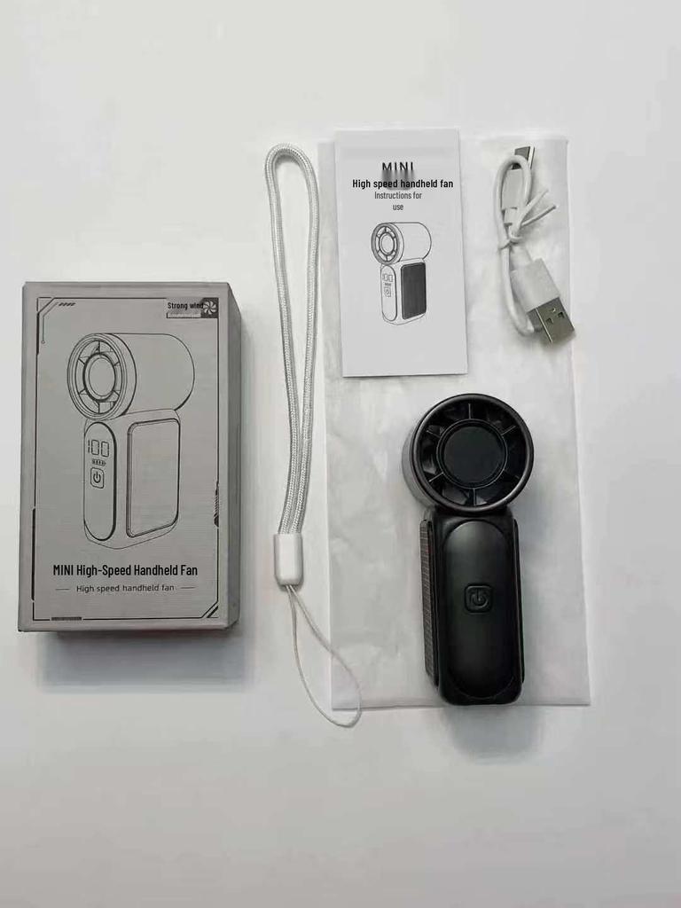 X688 High-Speed Portable Handheld Fan - USB Rechargeable, Long Battery Life, Turbo Power, Ideal for Outdoor Use