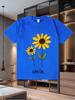 Men's New Printed Short-Sleeve T-Shirt for Summer a Fashionable Loose Pure Cotton Short-Sleeve Top