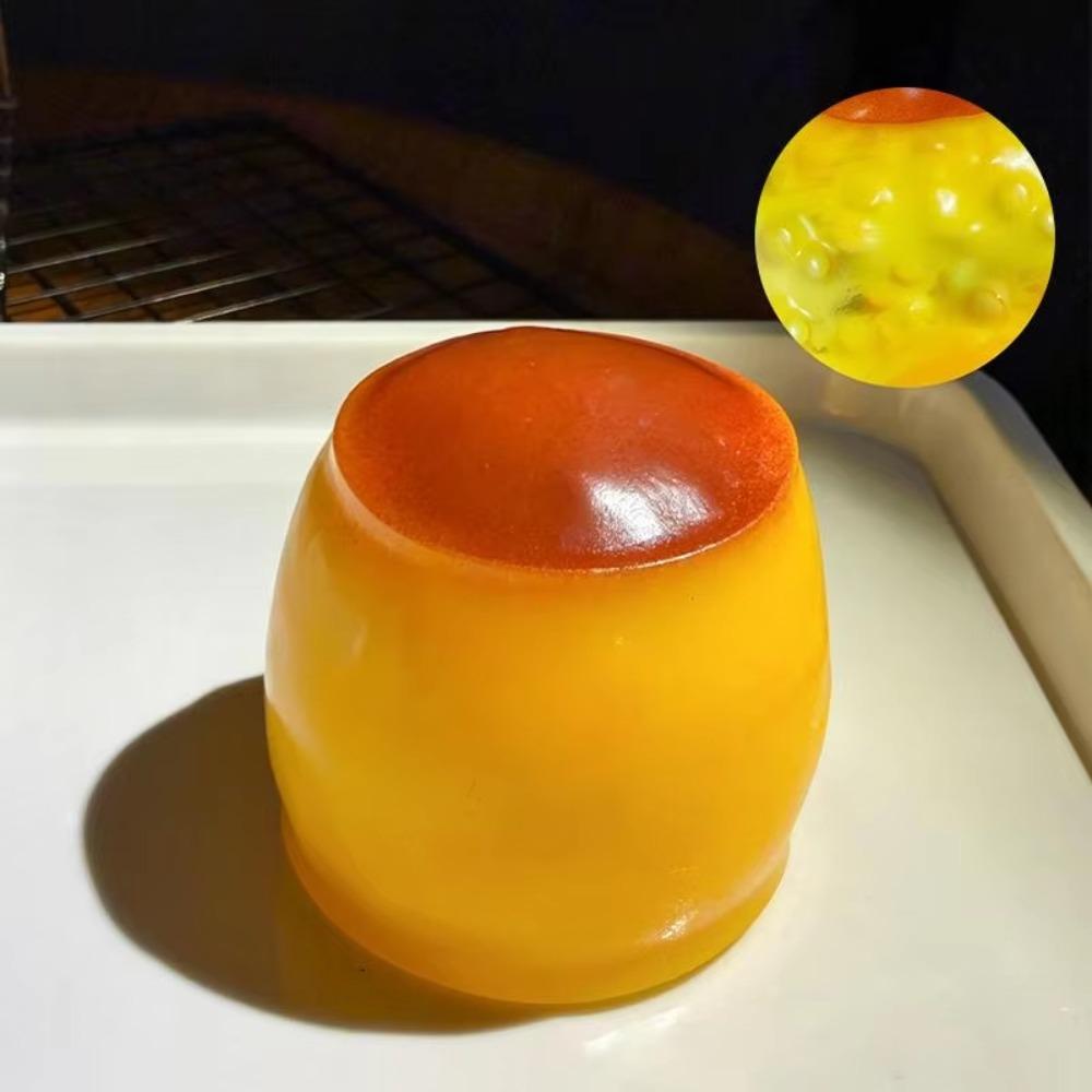Caramel Squeezing Ball Fun Release Pudding Squishy Toy Fidget Pudding Handmade Ball Kids Adults