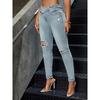 BITCED Women's Fashion Casual Solid Color Print Pants & Capris