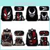Venom Kids School Backpack Lunch Bag Pencil Case Threepiece Set For Children