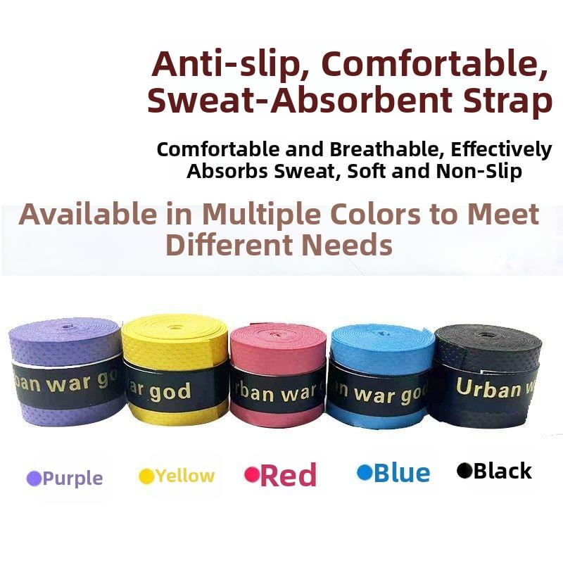 2.5*110CM Tennis Racket Wrap Grip Rubber Pre-cut Non-slip, Sweat-absorbing Hand Tape Badminton Pickleball Comfortable Cushion Grip