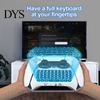 Bezdrátová klávesnice Kompatibilní s Bluetooth Ergonomický design Vestavěný reproduktor Mini ovladač Gamepad Klávesnice pro PS5