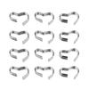 100Pcs Stainless Steel B-Shaped Buckle Bracelet Necklace Pendant Connector Bail Clasps Claw Charms Bracelet Hooks Crimps End Jew