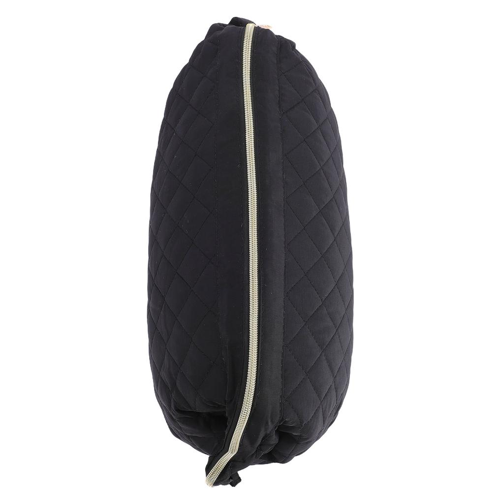 Hairdryer Storage Bag Wide Opening Oxford Fabric Straightener Curling Iron Hair Styling Tools Pouch Black