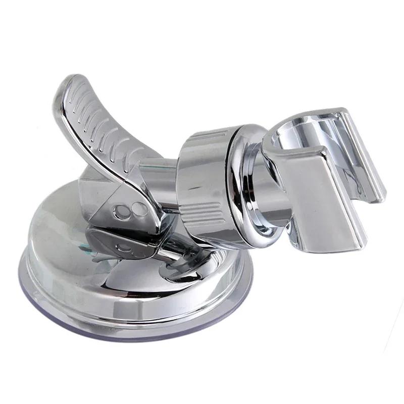 Full Plating Adjustable Bathroom Bracket Hand Shower Holder Rail Head Holder Stable Rotation Suction Cup Holder Universal