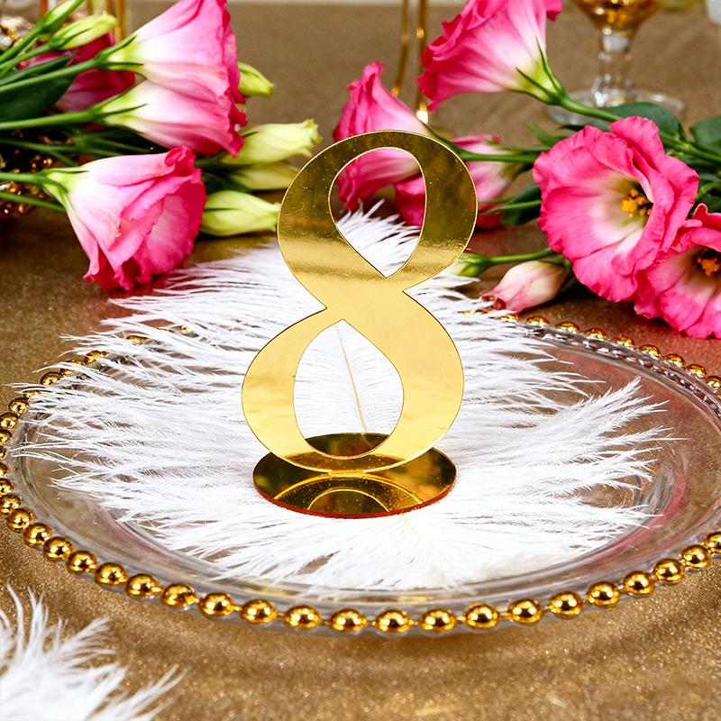 1PC Acrylic Weddings Number Holders Stylish Table Decor Sturdy Construction Elegant With Stand Parties
