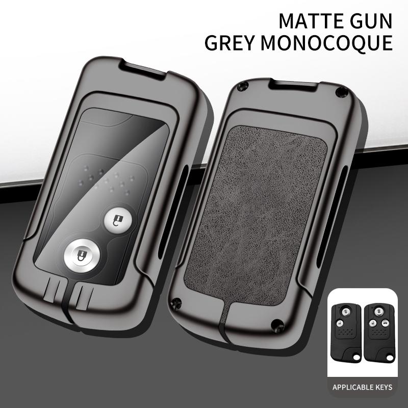 

Car Metal Key Case Cover Shell Fob For Honda Fit Jazz Shuttle Gp2 Spada Stepwgn Rg1 Freed Spike Ge6 Key Chain Accessories