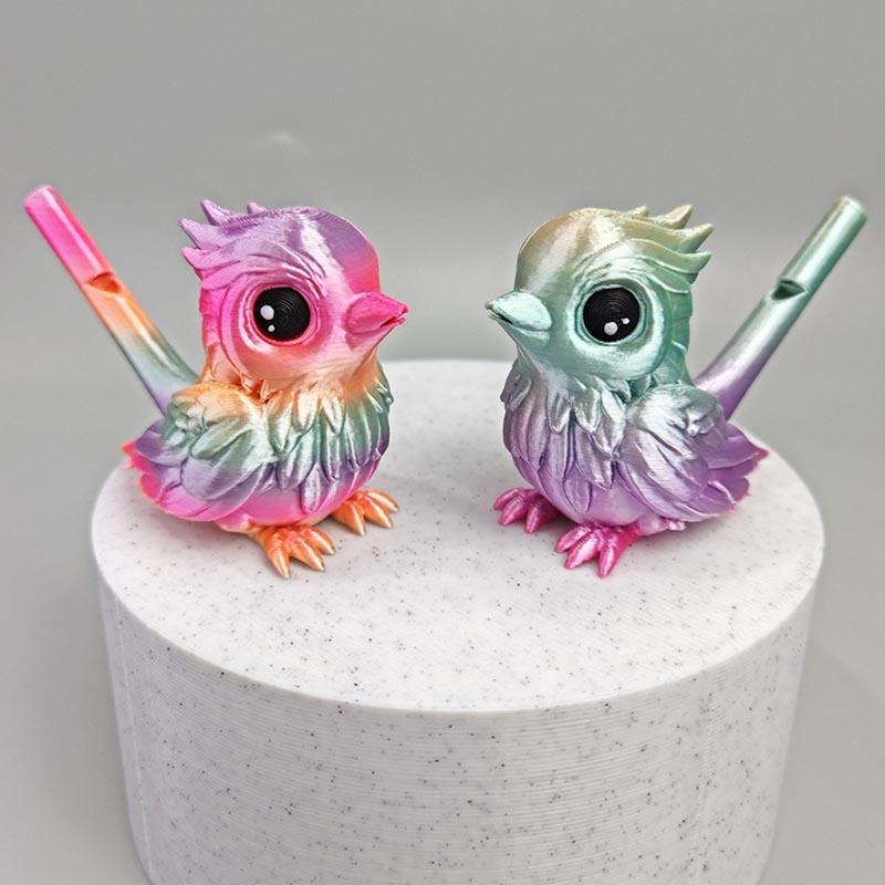 3D Printing Water Bird Whistle for Children Toys Can Add Water To Whistle for Training Bird's Call Kid Toy Desktop Ornament