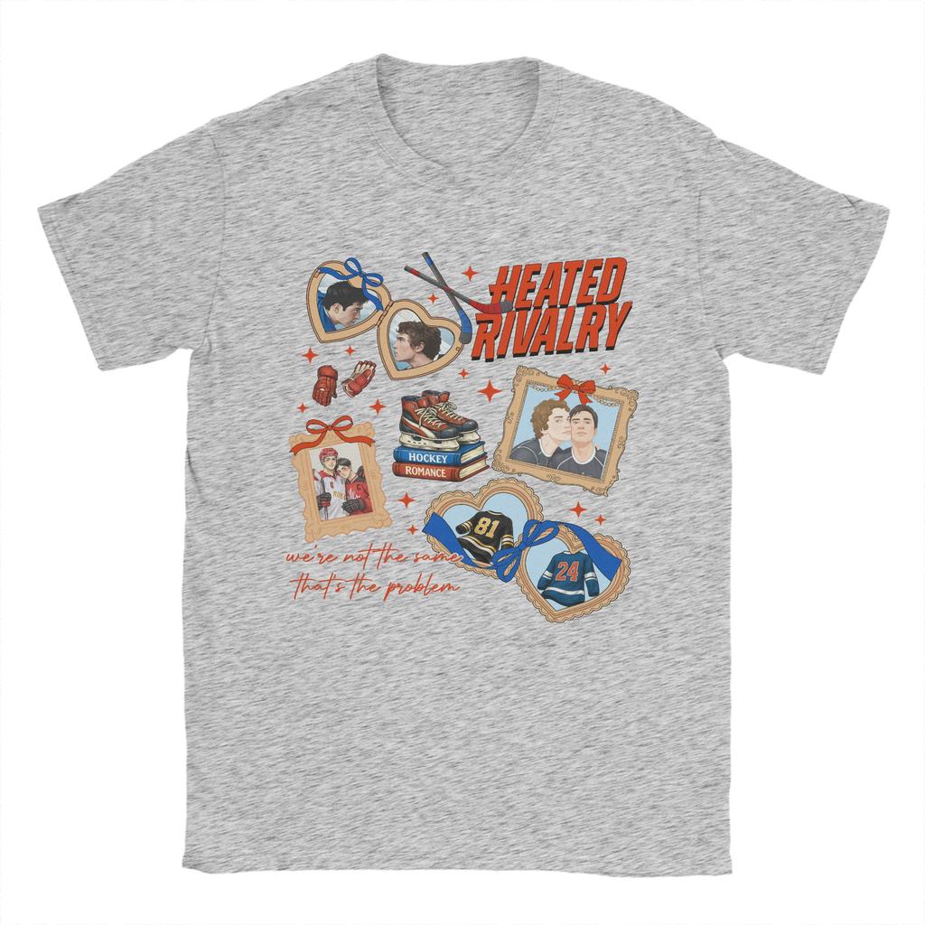 Heated Rivalry Ilya and Shane Mens T Shirt Awesome Tee Shirt Short Sleeve Round Collar TShirt Pure Cotton 4XL 5XL 6XL Clothes