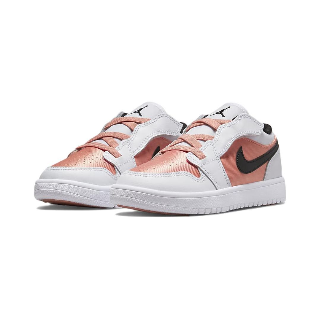 Детские кроссовки Air Jordan 1 Low ALT PS Light Madder Root Розовый Черный Белый — фото 3