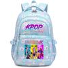 Anime-Druck Stilvoller Unisex-Schulrucksack für Teenager Nylon Wasserdicht 13-Zoll Laptopfach 20-35L Fassungsvermögen