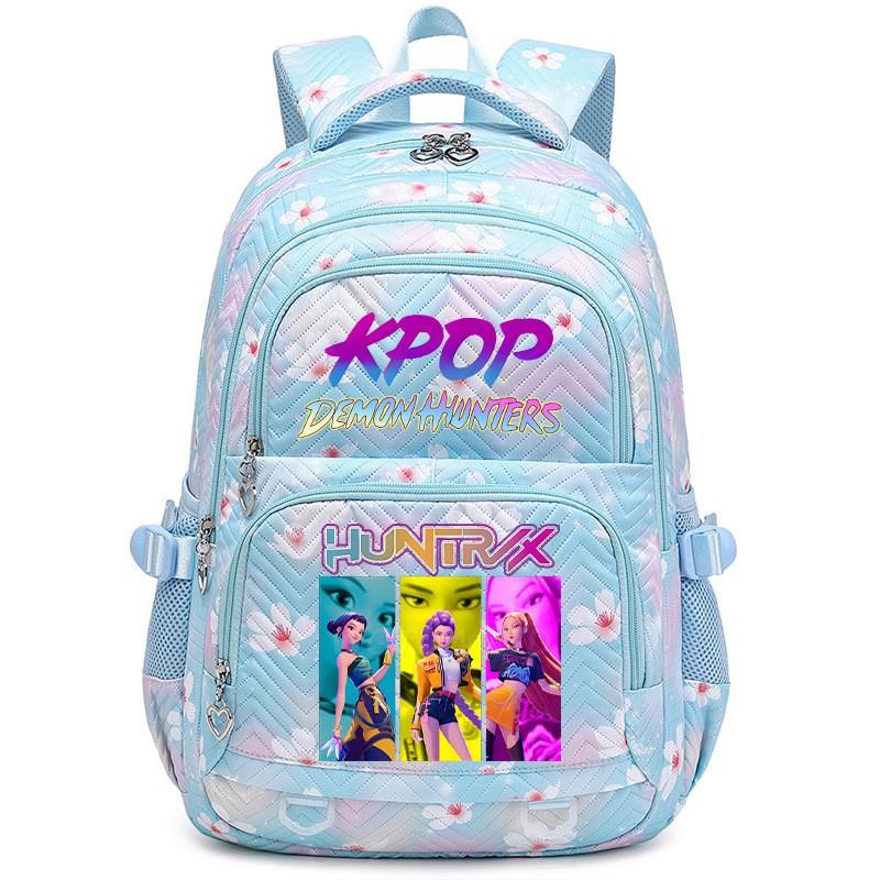 Anime-Druck Stilvoller Unisex-Schulrucksack für Teenager Nylon Wasserdicht 13-Zoll Laptopfach 20-35L Fassungsvermögen