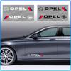 2Pcs Car Body Decoration Stickers Door Personalized Sport 3D Stickers For Opel Astra H G J Insignia Mokka Zafira Corsa Vectra B C D