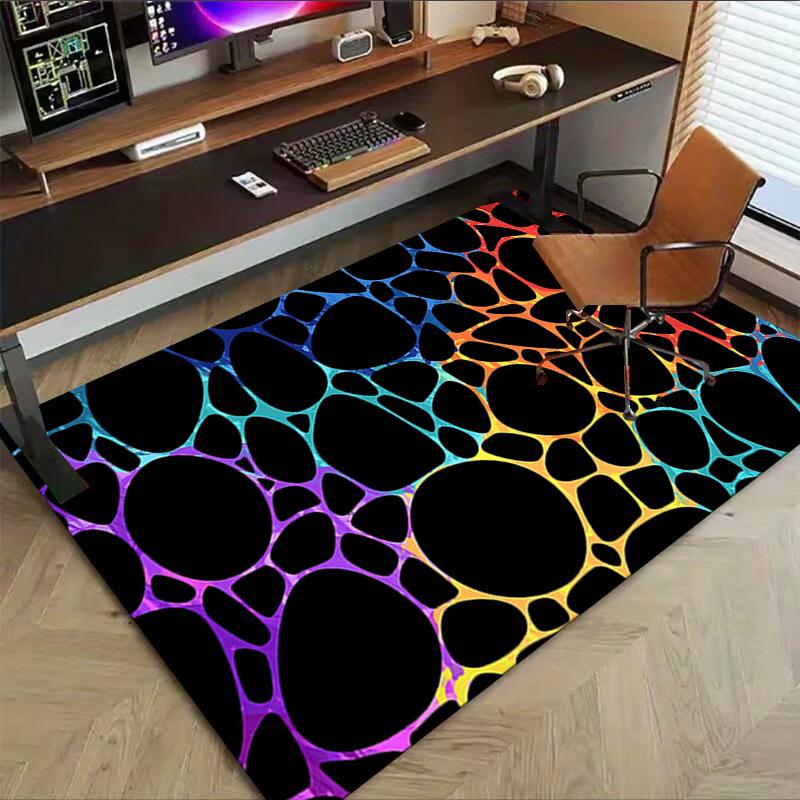 1PC Abstract Pattern Extra Large Non Slip Floor carpet, Office, family, bedroom, Studio   Large Area Rug Indoor Rugs, , Vibrant Colors