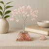 Rose Quartz Crystal Tree Orgonite Base 80 Gemstones