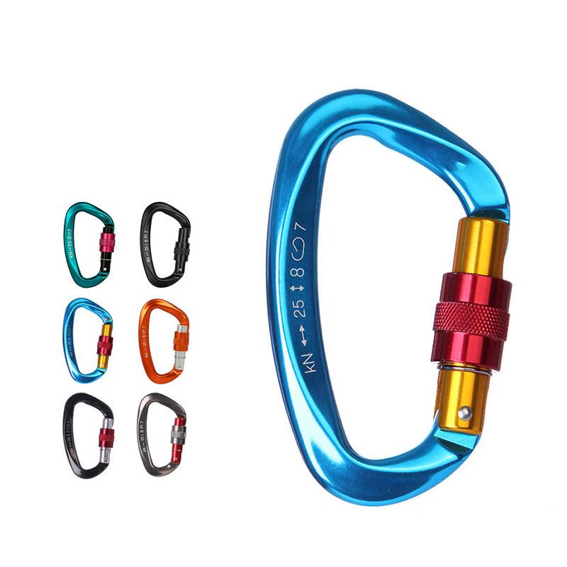 

Lishi D-Shaped Rock Climbing Carabiner One Size
