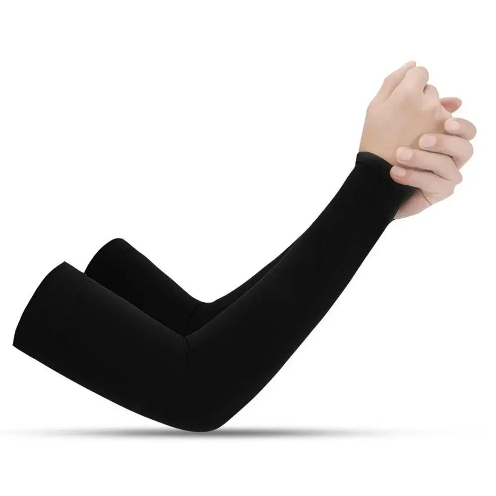 2Pcs Arm Sleeves Warmers Sports Sleeve Sun UV Protection Hand Cover Cooling Warmer Running Fishing Cycling Summer Cooling