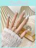 Pure Desire Style Long Wearable Nail Sticker Wholesale In Zinnia Color