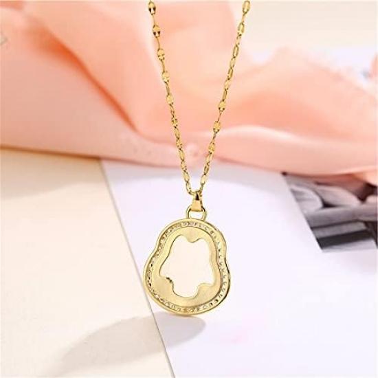 COLORFUL BLING Lucky Laughing Buddha Pendant Necklace Green Jade CZ Gemstone Amulet Jewelry for Women Men