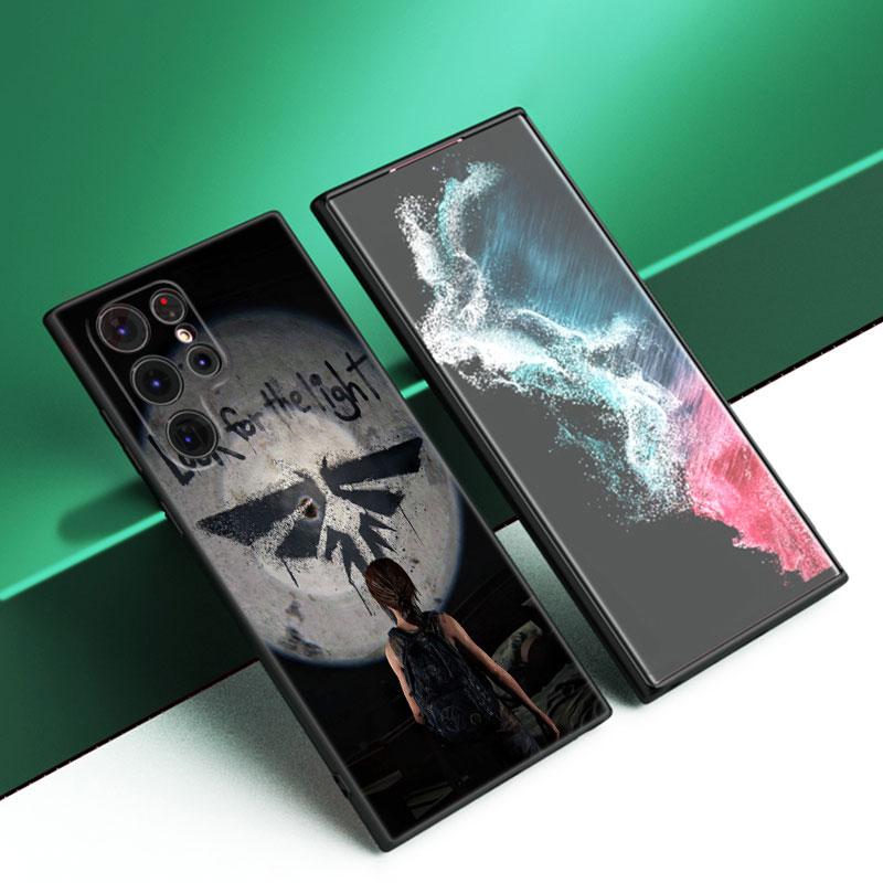 The Last Of Us Black Silicone Phone Case For Samsung Galaxy S23 S21 S20 FE S24 S22 Ultra S10E S10 S9 S8 Plus