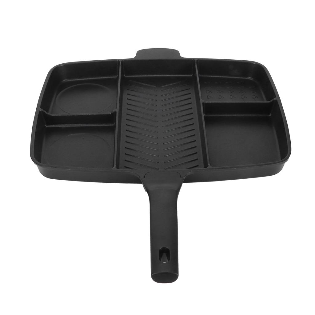 5in1 Breakfast MultiGrid Pan Steak Omelette Cooking NonStick Pan for Kitchen Home