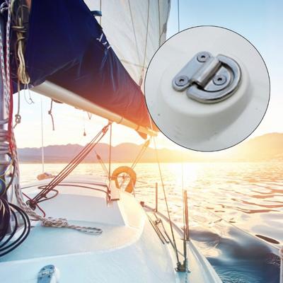 D-Ring Zurröse 316 Edelstahl D-Ring Deck für Yacht Marine Anhänger LKW