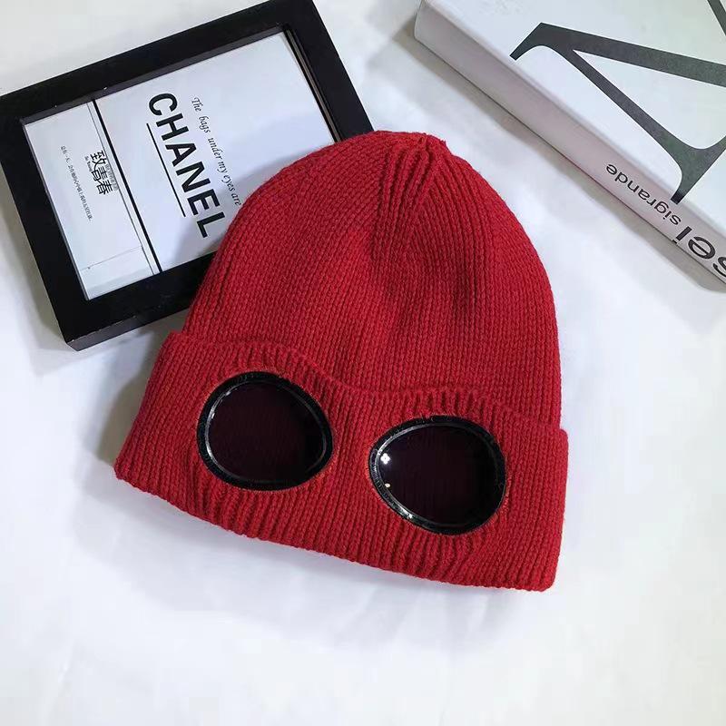 Unisex Windproof Goggles & Velvet-Lined Ski Hat – European/American Style Knit Warm Wool Hat