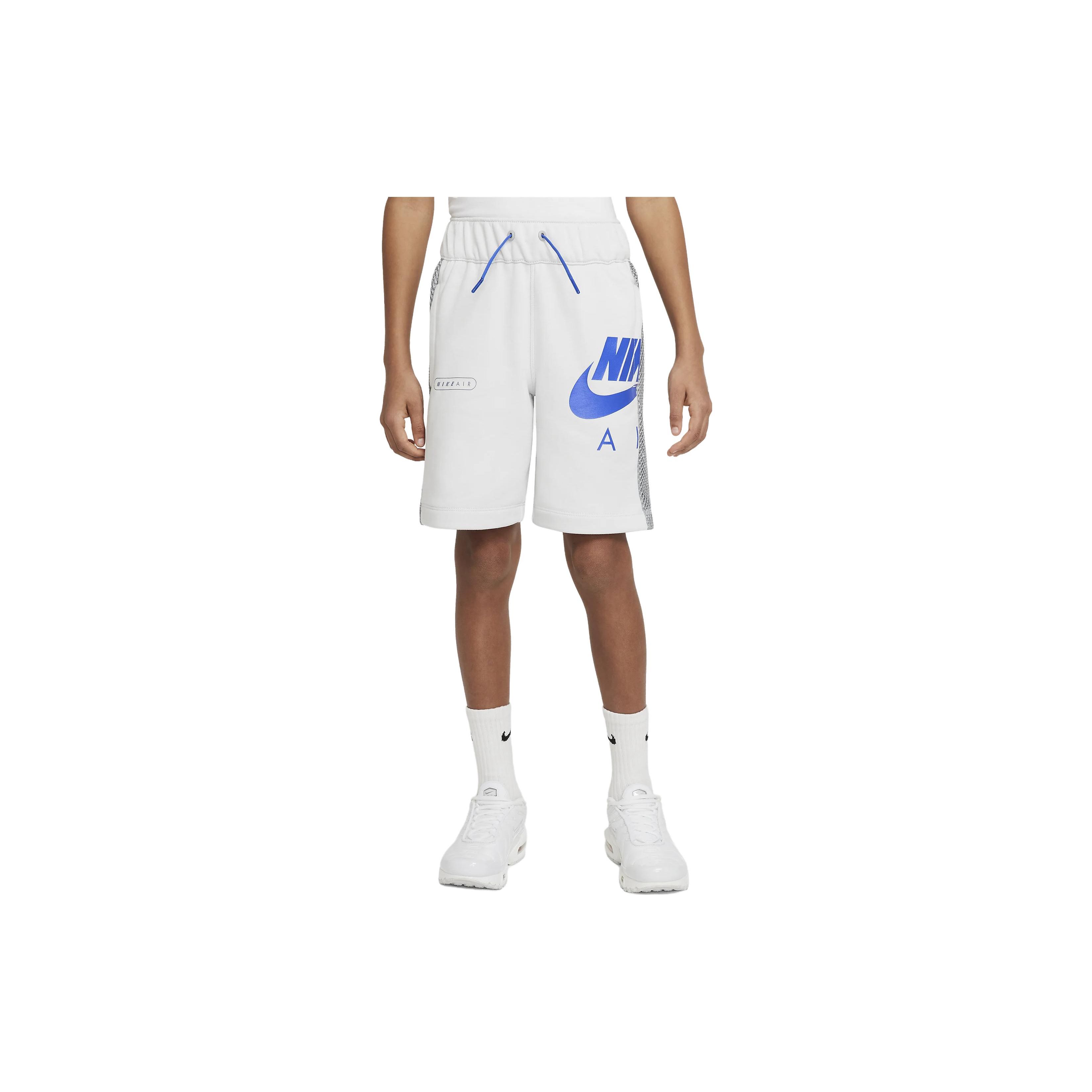

Nike Air Letter Logo Print Straight Loose Kids Shorts Kids shorts Particle-Grey DM8086-025 L