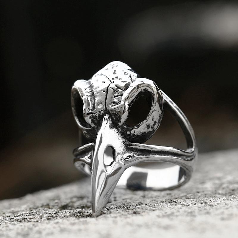 Vintage Gothic Skull Rings for Men Women Punk Hip Hop Party Skull Stainless Steel Ring Fashion Jewelry Gift Wholesale Size 7-13