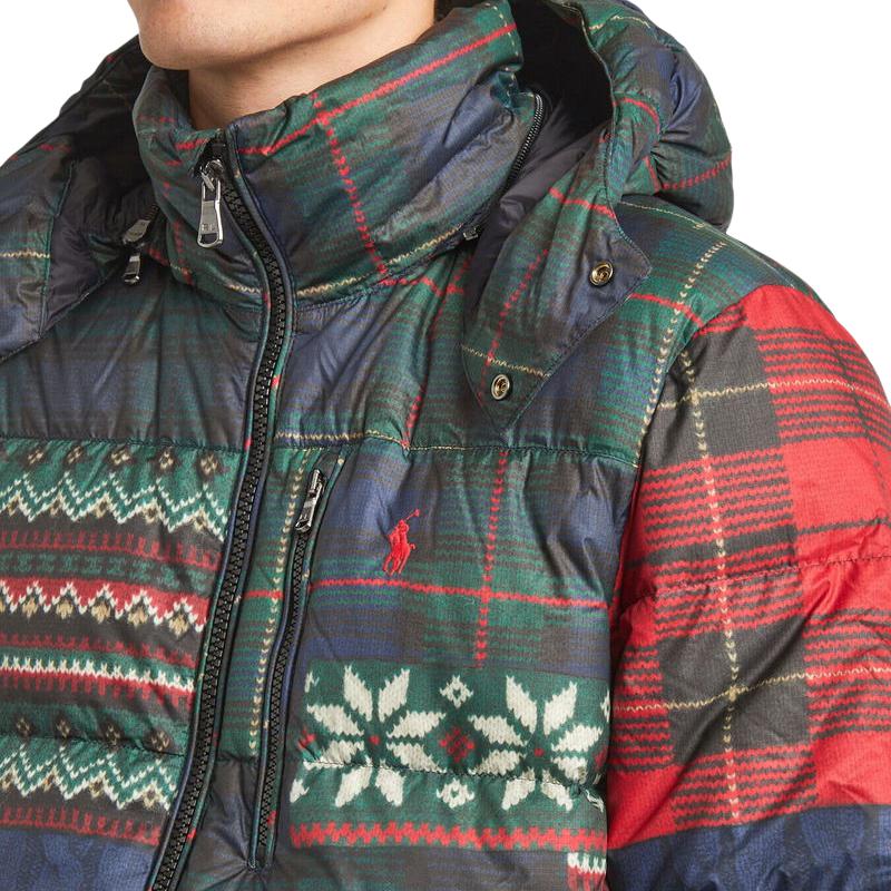 Polo Ralph Lauren FW25 Small Pony Logo Embroidered Reversible Zippered Fitted Hooded Long Sleeve Down Jacket Men outerwear MNPOOTW16021578-100