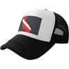 California Dive Flag Mesh Trucker Hat Breathable Adjustable Outdoor Baseball Cap