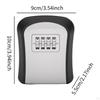 Key Lock Box Combination Lockbox 4 Digit Code Resettable Spare Storage Password for