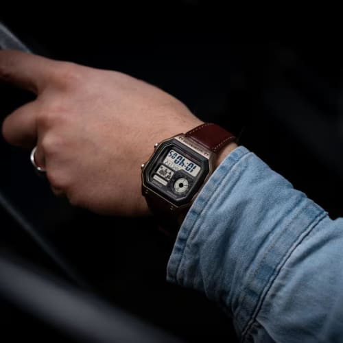 Casio Uni Analog Quartz Watch with Strap AE-1200WHL-5AVEF