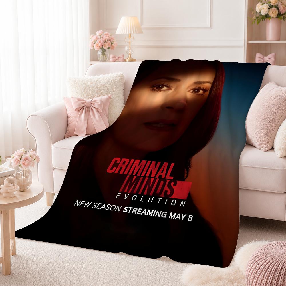 Popular Drama C-Criminal MindsS Throw Summer Flannel Throw Blanket Soft Antistatic Washable KidFriendly Couch Bed